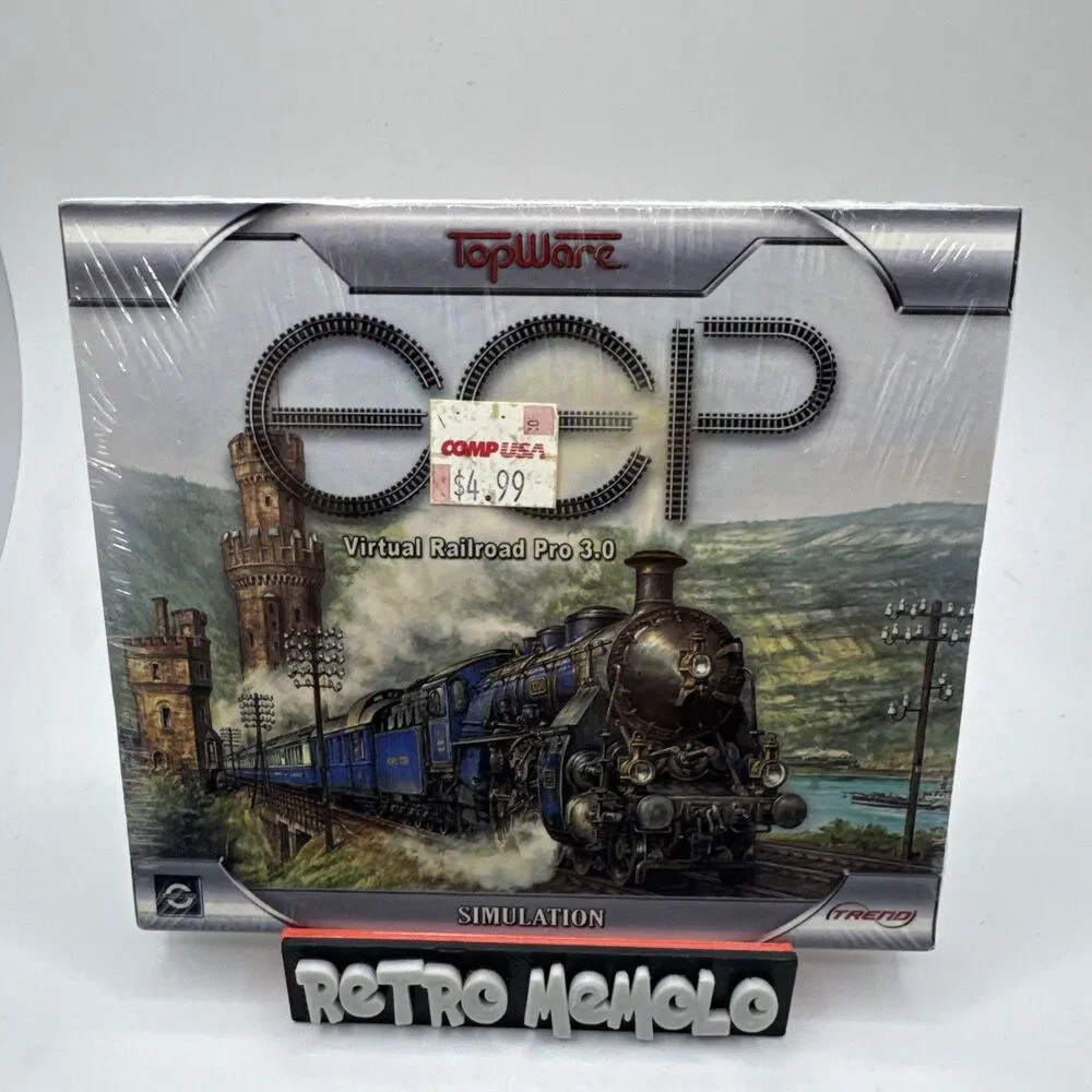 New SEALED Topware EEP Virtual Railroad 3.0 Simulation Video Game CD-ROM Windows